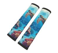 Mexpekil Turtle Coral Sea Car Seat Belt Pads 2 Pack