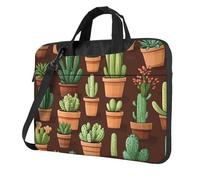 Mexpekil Various Cacti Plant Laptop Bag for Women Men 13 Inch Portable Laptop Case Sleeve with Shoulder Strap Computer Carrying Case Messenger Bags for Business Travel College