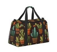 Mexpekil Various Cactus Duffel Bag Large Carry On Hand Luggage Bags Waterproof Weekender Bags Foldable Tote Bag for Travel Sports Gym Dance