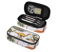 Mexpekil Various of Dinosaurs Pencil Case for Girls Boys with Compartments Large Pen Organizer Bag Zipper Multi-Use Pouch for School Supplies, Makeup Cosmetics, Kids, Adults