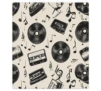 Mexpekil Vintage Music Elements Dishwasher Magnet Cover 21x26Inch Decorative Dish Washer Sticker for Front Door Waterproof Kitchen Appliance Panel Magnetic Decal