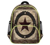 Mexpekil Vintage Texas State Flag Toddler Backpack for Girls Boys School Bag, Lightweight Waterproof Kids Travel Rucksack for Preschool with Chest Strap Water Bottle Holders