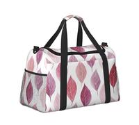 Mexpekil Watercolor Leaf Pattern Duffel Bag Large Carry On Hand Luggage Bags Waterproof Weekender Bags Foldable Tote Bag for Travel Sports Gym Dance