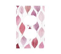 Mexpekil Watercolor Leaf Pattern Light Switch Cover 1 Gang Single Duplex Outlet Cover Decorative Wall Plate for Home Office