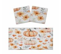 Mexpekil Watercolor Love Heart Pumpkins 2 pcs Magnetic Fluorescent Light Covers for Ceiling Lights 2x4 FT Lamp Shade Cover