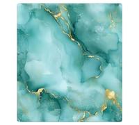 Mexpekil Watercolor Teal Marble Dishwasher Magnet Cover | Reusable Dish Washer Covers Decorative Dishwasher Front Panel Magnetic Cover Sticker for Kitchen Appliances 21x26inch
