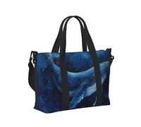 Mexpekil Whale Swimming Deep Sea Travel Duffel Bag Waterproof Sports Gym Bag Large Weekend Overnight Bags for Women Men Foldable Carry On Luggage Tote Bags for Flight