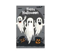 Mexpekil White Ghost Light Switch Cover 1 Gang Single Toggle Outlet Cover Decorative Wall Plate for Home Office