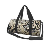 Mexpekil White Lion Print Foldable Gym Bag Carry On Travel Duffle Bags Waterproof Woman Men Hand Luggage Bag Large Weekend Overnight Bags for Sports Dance with Removable Strap
