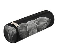 Mexpekil Wild Elephant Pencil Case School Supplies Pouch Bag for Girls Boys Teenagers, Women Makeup Brush Bag