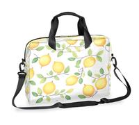 Mexpekil Yellow Summer Lemon Laptop Case Bag Sleeve 13-16 in Messenger Computer Bag Briefcase for Women Men Laptop