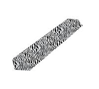 Mexpekil Zebra Pattern Print Table Runner Decortaive Polyester Table Runners for Dining Tables Easter Wedding Holiday Party, 33x178 cm