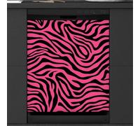 Mexpekil Zebra Print Pattern Dishwasher Magnet Cover 21x26Inch Decorative Dish Washer Sticker for Front Door Waterproof Kitchen Appliance Panel Magnetic Decal
