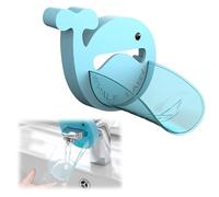 MEXRUMI 1 Piece Tap Extension for Children Tap Extender Tap Extender Cartoon Faucet Extender Tap Extension Extender for Kitchen and Bathroom Tap Accessories (Blue Whale)