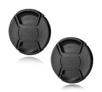 MEXRUMI Pack of 2 Lens Caps, 52 mm Camera Lens Replacement Cap, Lens Cap, Protective Cap with Cord for 52 mm Filter Lenses