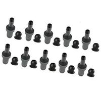 MEXWLOP 1/10 Set Car Positive Crankcase Ventilation PCV Check Exhaust Valve, for Civic, Ferio Domani Edix HR-V 17130-P07-G01 Pcv Valve Replacement(Black 10 Set)