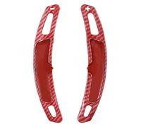 MEXWLOP 1 Pair Car Steering Wheel Shift Paddle Shifter Extension, for Porsche, for Panamera, for, for Cayenne, for Carrera, 991 Gear Shift Paddle(Carbon Fiber Red)