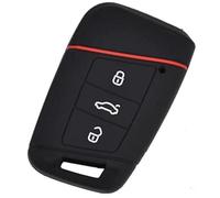 MEXWLOP 1Pc Car Remote Silicone Key Case, for VW, for Passat, B8, for Skoda, for Superb A7 2016 2017 Key Cover Key Fob Pocket Shell Skin Keychain Ring Car Key Cover