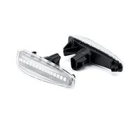 MEXWLOP 2 Pieces Dynamic Fender Side Marker Turn Signal Lights Mistubish Lancer Evolution X Outlander Sport Mirage 8351A001 Turn Signal Light(Dynamic white shell)