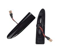 MEXWLOP 2pcs Amber Car Dynamic Turn Signal Lights Side Marker Fender Blinker Indicator Lamp, for Jaguar, X-Type 2002 2003 2004-2009 Car Turn Signal Light(2PCS Dynamic Smoked)