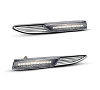 MEXWLOP 2Pcs Dynamic Amber Side Marker Turn Signal Light, for Ford, for Mondeo, Mk4 Saloon Estate Turnier2007.03-2015.01 Turn Signal Light(Dynamic Clear Case)