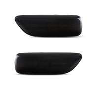 MEXWLOP 2Pcs Dynamic Amber Turn Signal Light Fender Front Side Marker Lampfit, for VOLVO, S60 S80 V70 II XC90 XC70 Turn Signal Light(Dynamic Smoked Case)
