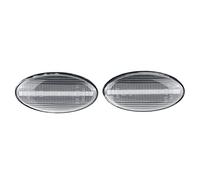 MEXWLOP 2pcs Dynamic Side Marker Lights Turn Signal Light Lamp Side Repeater, for Subaru, Impreza Wrx Sti Forest 2008-2019 Car Turn Signal Light(Clear)