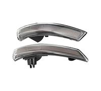 MEXWLOP 2pcs Dynamic Turn Signal Light Rearview Mirror Sequential Indicator Side Wing Blinker Lamp, for Ford, for Focus, MK2 MK3 2012-2018 Turn Signal Light(Smoke Shell)