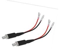 MEXWLOP 2pcs H1 LED Headlight Converter Cables Male Single Adapter Diode Converter Conversion Wiring Connector Cable Holder, for Headlight Bulbs Headlight Bulb Socket