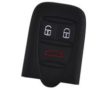 MEXWLOP 3 Button Car Key Cover, for Alfa Romeo, 159 Brera 156 Q4 GT 946 Spider Keyless Fob Silicone Key Case Cover Shell Skin Keyring Key Chain Holder Car Key Cover