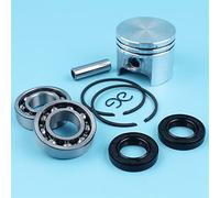 MEXWLOP 37MM Piston 8mm Pin Rings Circlips Kit Bearings Oil Seals, for, MS170 017 MS 170 Chainsaw Replacement Spare Parts Chainsaw Piston Kit