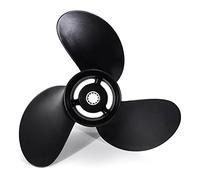 MEXWLOP 3B2-64515-0 Outboard Propeller, for Tohatsu, for NISSAN, 8-9.8Hp R-Rotation Aluminum Alloy 3 Blades 12 Spline Tooth Boat Propeller
