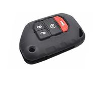 MEXWLOP 4 Button Car Key Fob Cover, for Jeep, Wrangler 2018-2023 Silicone Remote Case Shell Protector, for Smart, Chain Ring Car Key Cover