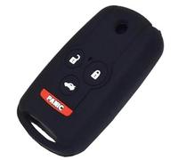 MEXWLOP 4 Button Car Key Fob, for Accord, for Acura, ZDX TL Replacement Apktnka Silicone Remote Shell Cover Case Skin Holder Protector Car Key Cover