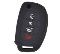 MEXWLOP 4 Button Silicone Car Remote Key Fob Shell, for Hyundai, Sonata Santa Fe I40 Cover Case Skin Holder Protector Car Key Cover