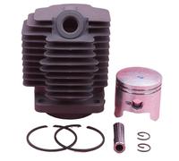 MEXWLOP 40mm Cylinder Head Piston Kit, for Robin FL411 NB411 NF411 Replacement 5411500300 Grass Trimmer Engines Motor W Pin Ring Circlips Chainsaw Piston Kit