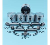 MEXWLOP 41.1mm Piston Ring Pin Finger Needle Bearing Kit, for Partner, 350 351 352 370 371 390 401 420, for Poulan, 220 221 260 Chainsaw Chainsaw Piston Kit