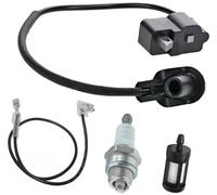 MEXWLOP 4134 400 1301 Ignition Coil, for, BT120 FS120 FS120R FS200 FS200R FS250 FS300 FS350 FR350 BT120C BT121 Brushcutter Chainsaw replace 4134 400 1306, with spark plug oil filter Ignition coil