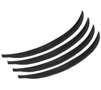MEXWLOP 44cm/17.5" Carbon Fiber Texture Wheel Eyebrow Arch Fender Flares Cover Trim Mudguards Universal Protective Lip Strips Car Mud Flaps Car Fender Flare(4pcs-17.5 inch)