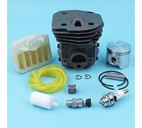 MEXWLOP 45MM Cylinder Piston Kit Air Filter Decompression Valve Kill Switch, for Husqvarna, 353 351 350 346 XP 345 340 Chainsaw Fuel Line Chainsaw Switch Kit