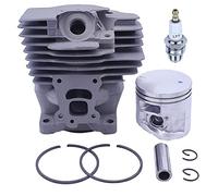MEXWLOP 47MM Nikasil Chainsaw Cylinder Piston Kit, For MS362 MS362C Spark Plug Replacement Parts For 1140 020 1200 Chainsaw Piston Kit