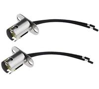 MEXWLOP 4Pcs BAY15D 1157 Lamp Holder Adapter LED Light Bulb Socket Holder Wiring Harness Sockets Accessories, for Turn Light Brake Light Taillight 12-24V 10cm Headlight Bulb Socket(BLACK 2)
