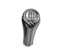 MEXWLOP 5/6 Speed Carbon Fiber Gear Shift Knob, for, 1 3 5 6 Series E46 E53 E60 E61 E63 E65 E81 E82 E83 E87 E90 E91 E92 X1 X3 X5 Gear Shift Knob(Black 6 Speed)