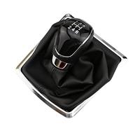 MEXWLOP 5 6 Speed Manual Gears Knob Gear Head Shift Knob with Pu Leather Boot for, for Focus, 2 MK2 2004-2012 MT Parts Gear Shift Knob(Black 5speed)