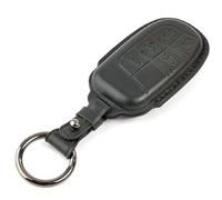 MEXWLOP 5 Button Car Key Fob, for Jeep, for DODGE, for Chrysler, for DODGE, Charger Durango Challenger Leather Ring Remote Case Car Key Cover