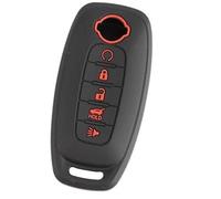 MEXWLOP 5 Button Car Key Fob, for NISSAN, Altima Teana, for Qashqai, Ariya Cube Kicks Rogue Silicone, for Smart, Remote Cover Case Shell Holder Ring Car Key Cover