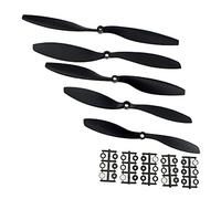 MEXWLOP 5 Pairs FT Propellers Carbon Nylon Black CW CCW 8045 9047 1045 1147 1245 RC Quadcopter Drone Propeller Blade Set(1045)