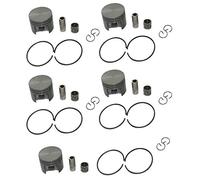 MEXWLOP 5 Sets 38mm Piston 10mm Pin Ring Bearing Kit, for, 018 MS180 Chainsaw Chainsaw Piston Kit