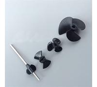 MEXWLOP 5pcs 15mm/25mm/40mm Propellers 2-blade/3-blade Paddles With 3mm/4mm/5mm Shaft, For RC Model Boats Spray Water Thruster High Thrust Marine Propeller(2-blade 25mm)