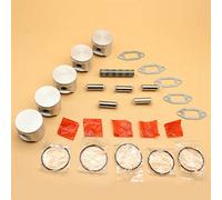 MEXWLOP 5Pcs Set 48mm Piston Ring Bearing Gasket Set, for HUSQVARNA, 365 365XP For JONSERED 2065 2165 Chainsaw Parts OEM 503691303 Chainsaw Piston Kit